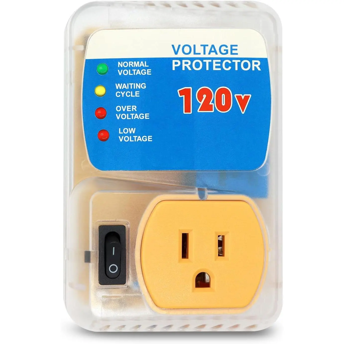 [ETL Listed]  Surge Protector, Outlet  Protector for  Appliances, Power Surge Protector Suit for Refrigerator, Computer and Freezer, Adjustable  Regulator, 120V, 1800W, 1 Pack