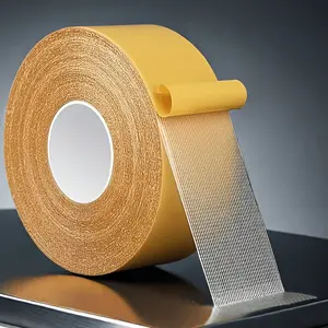 787.4-inch PE double-sided tape roll, ultra-strong waterproof adhesive, suitable for walls, fiberglass mesh, wood, plastic, glass, metal surfaces