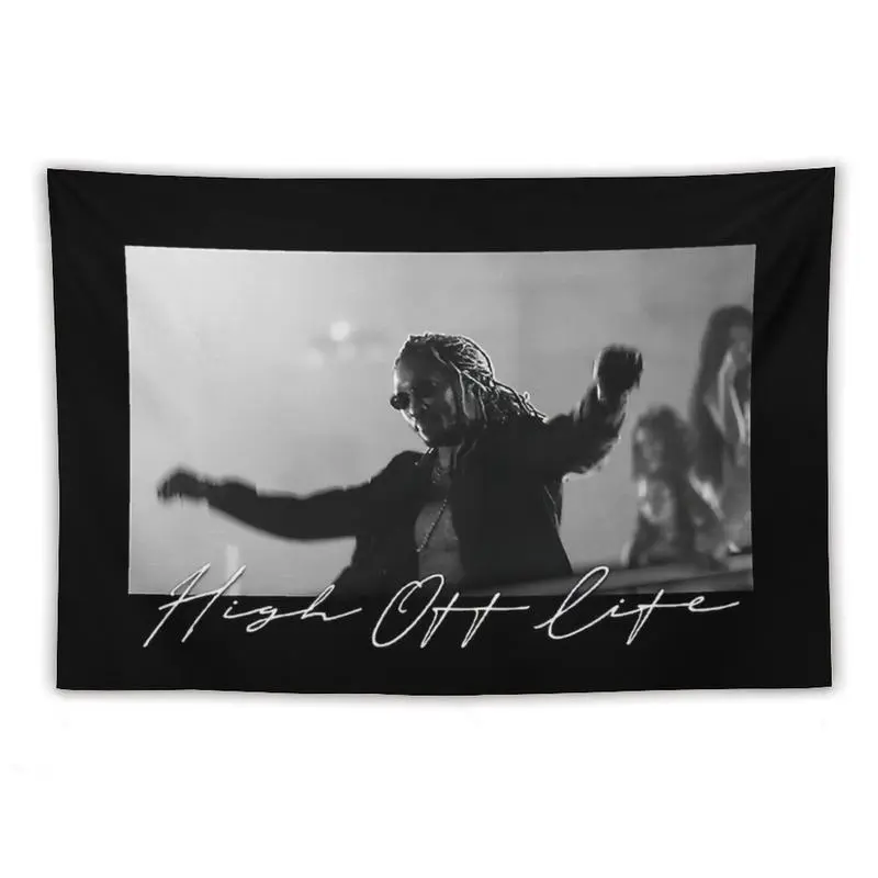 Rapper Future Tapestry High Off Life Album Cover Flag Tapestry for Room Aesthetic Living Room Bedroom Dorm Decor