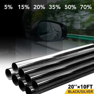 300CM Uncut Roll Window Tint Film 1% 5% 15% 20% 35% 50% 70% VLT 20" x 10ft Feet Car Home Office Glass