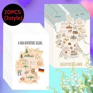 20pcs New Address Migration Postcards, Watercolor Change Of Address Cards, Moving Announcement For New Home, House Warming Gifts New Home Couple