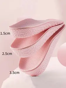 Invisible Height Increase Half Pad Arch Support Shoe Insoles Soft Bottom, Long Standing Comfortable Footwear, Women's Daily Wear Inserts, Shock Absorbing Insole, Lightweight Cushioned Soles