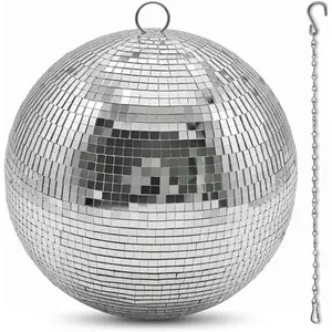 8 Inch Disco Ball Mirror Hanging Decor for Party, Wedding & Home, Retro Disco Ball Decor and Disco Ball Decorations