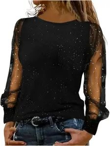 New Long Sleeve Loose Round Neck Casual T-Shirt Top, Comfortable and Stylish, Perfect for Daily Wear, Women's Fashion Clothing