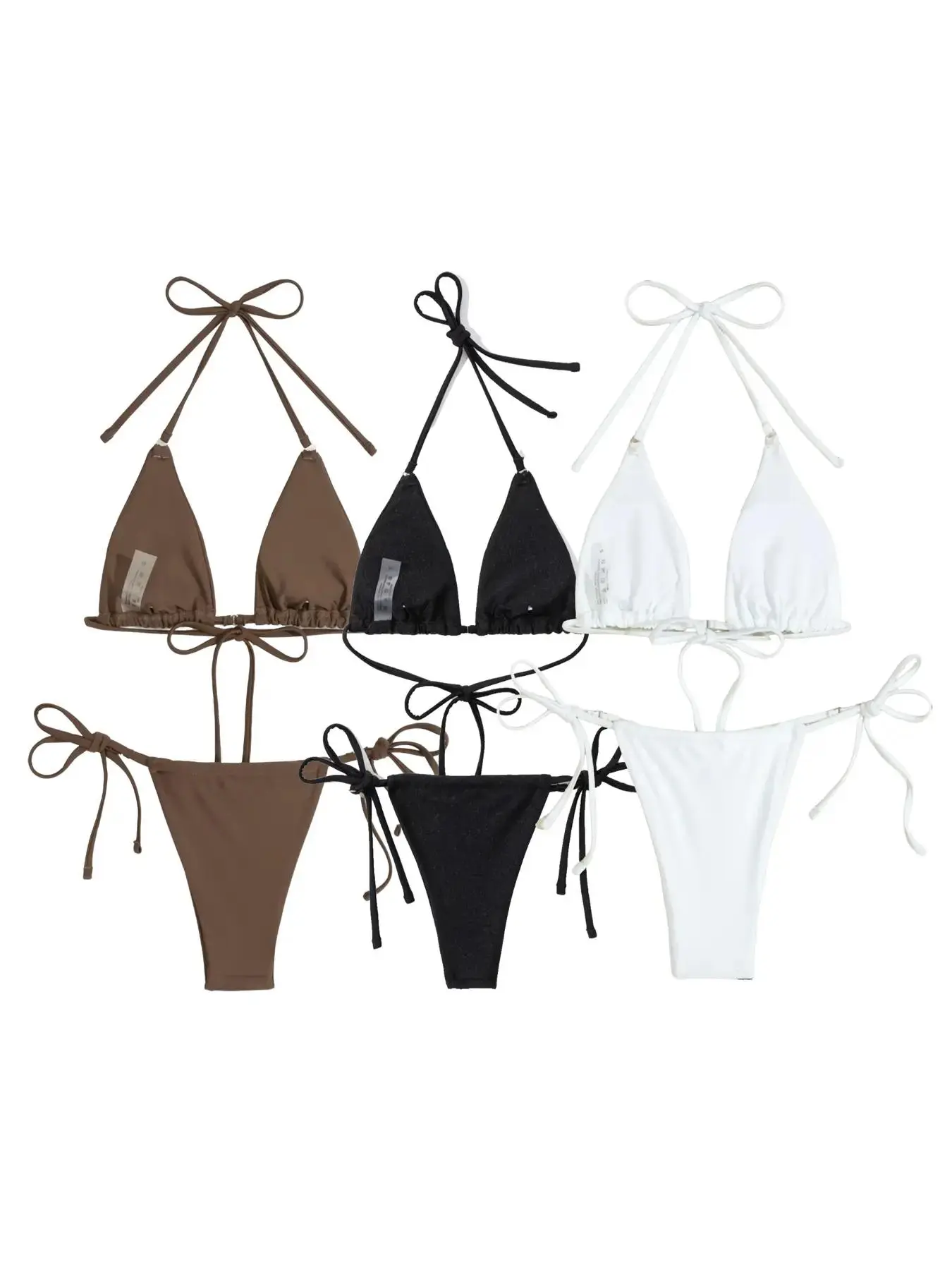 Dark Brown*1 pc+Black*1 pc+White*1 pc