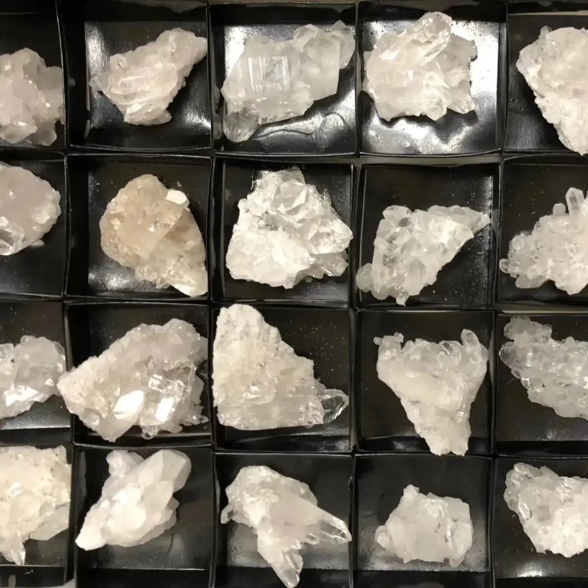 Fine Quality Clear Quartz Crystal Clusters