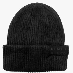Remi & Rae Co. Black Beanie- Adult Classic Black Beanie for Adults by Remi & Rae Co.