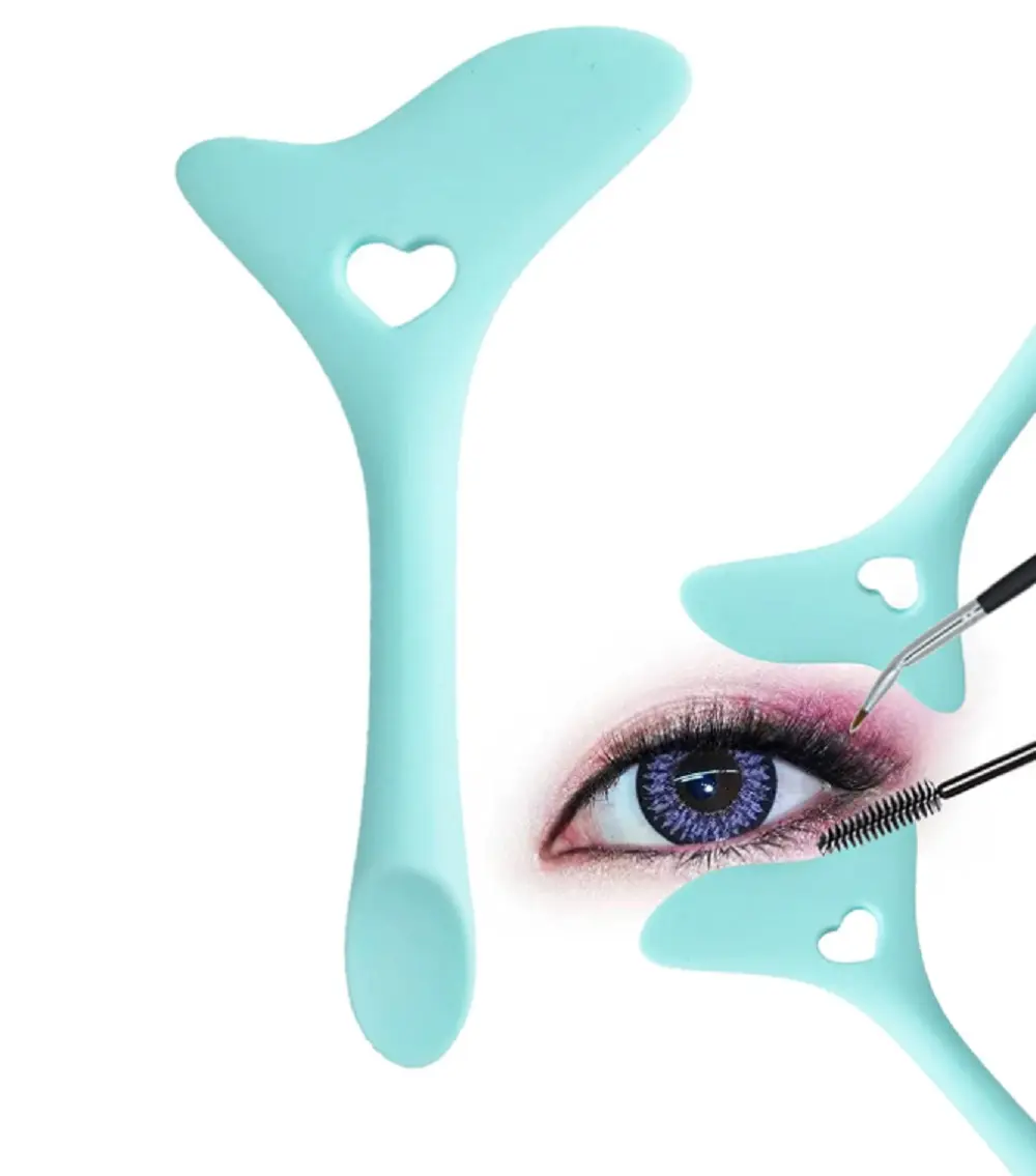 TIKA Multi-Function Silicone Eyeliner and Eyebrow Stencil Kit with Winged Eyeliner Aid, Mascara Shield and Eyelash Applicator
