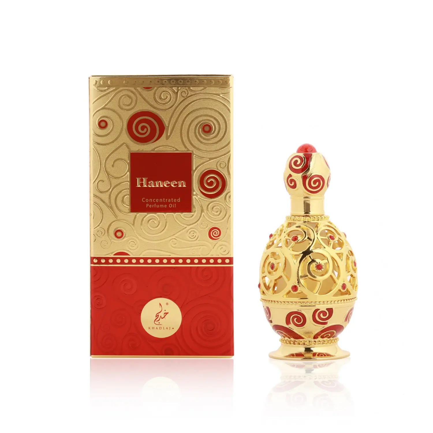 Khadlaj Haneen Gold – Floral Concentrated Perfume Oil, 0.67 oz