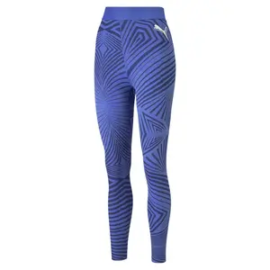 PUMA Women's Crossover Leggings, Casual Sports Bottoms for Outdoor Activities - Blue