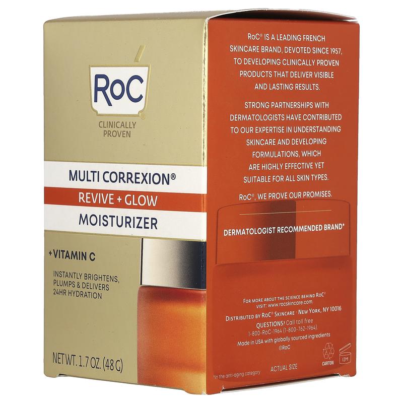 RoC Multi Correxion, Revive + Glow, Moisturizer + Vitamin C, 1.7 oz (48 g)