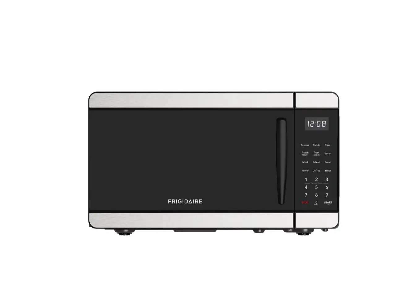 0.7 Cu. ft. Countertop Microwave Oven, 700 Watt Power, 10 Power Levels, Stainless Steel