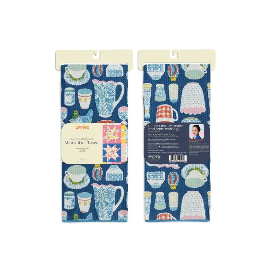 Vintage Glass Microfiber Towel