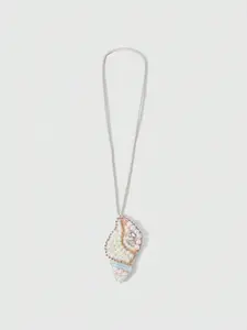 Seashell Beaded Embroidered Bag Charm, Boho Style Plain Pattern, Versatile Accessory for Straw Bags, Perfect for Vacation Style