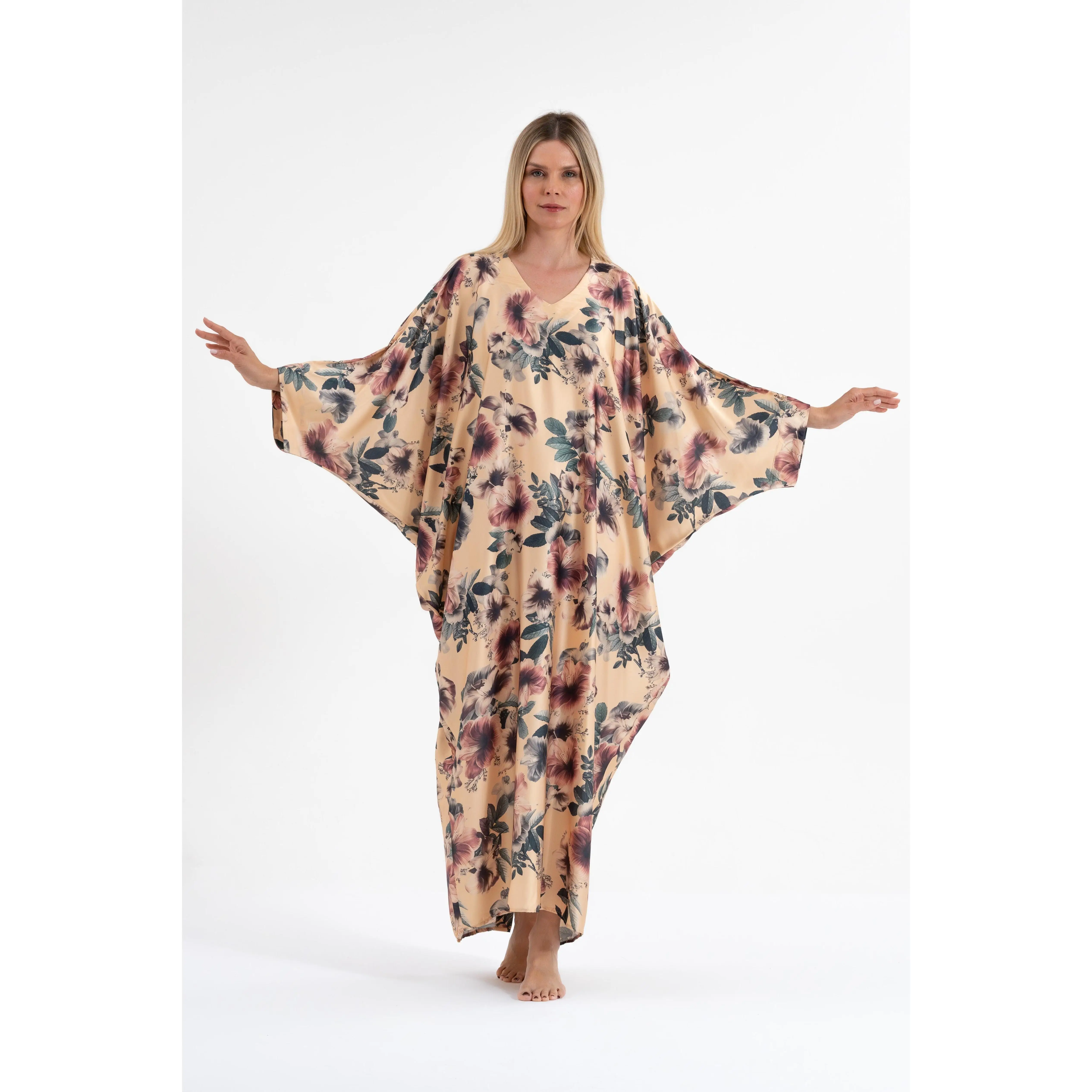 Arabian Hibiscus Modest Kaftan