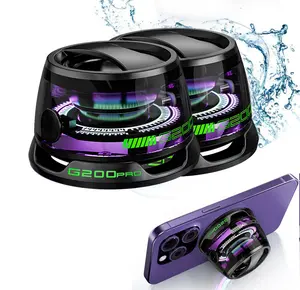 G200 Magnetic Bluetooth Speaker - Portable Mini Bluetooth Speaker with Phone Stand, Game Mode, 7H Playtime, RGB Light, Perfect Teen Gift for Camping & Home Decor