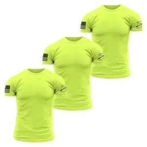 Basic T-Shirts - Safety Green - 3 Pack