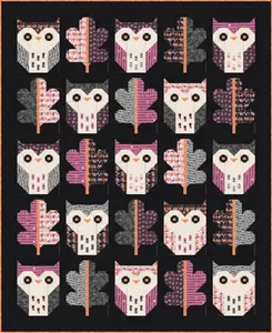 Night Owl Quilt Kit featuring Enshadow Fabric Collection