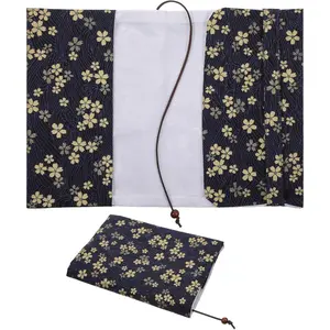 Adjustable Fabric Book Cover Protector Fits A5 Size 5.5x8.2 Inch, Book Covers for Paperbacks Hardcover Softcover Novels Protection