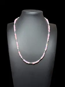 Pink Opal & Sterling Necklace