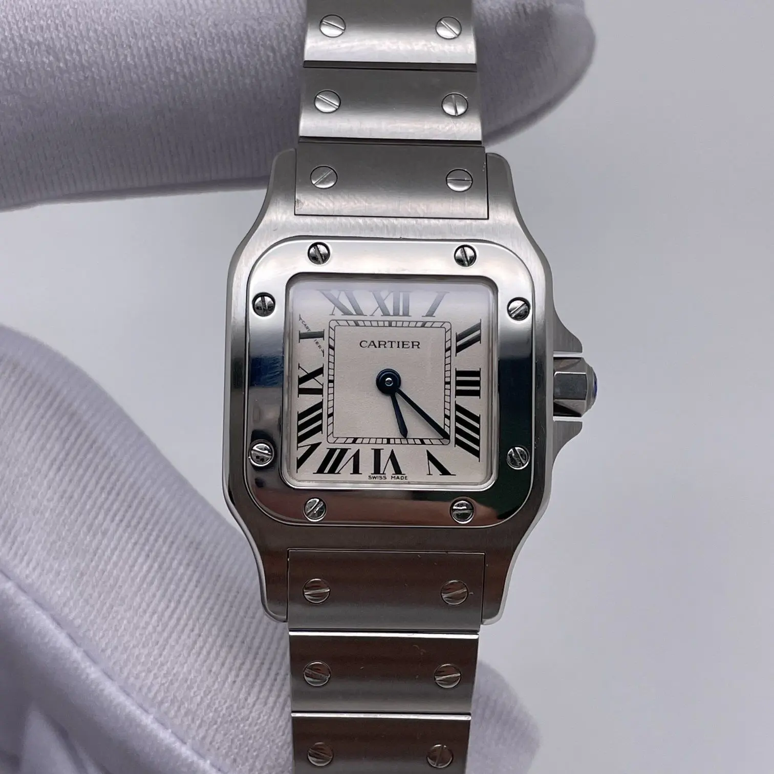 Cartier Mini Santos Galbée 34.8x26.2mm Reference： W20056D6/1672