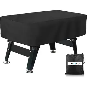 Outdoor Waterproof Dustproof Universal 300D Oxford Cloth Cover for Foosball Table Coffee Chair Billiard Black 63 x 45.3 x 19.7 Inch for Patio Game Room