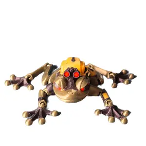Combat Frog with Night Vision Goggles and Supply Pack on His Back - Detailed Design for Action Figures
