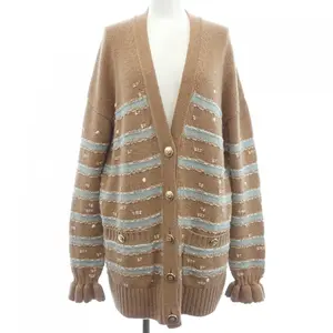 Pre-owned CHANEL Cashmere Small Leather Goods LOOK32 Cardigan
