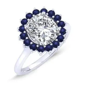 Dicentra - Cushion Moissanite Engagement Ring
