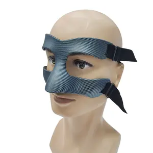 Basketball anti-collision nose mask black reticulated adult men's and women's football volleyball game face mask sports protective gear