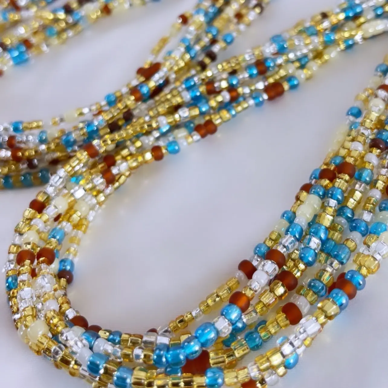 Charlotte Handcrafted Waist Bead - Tie On Strand