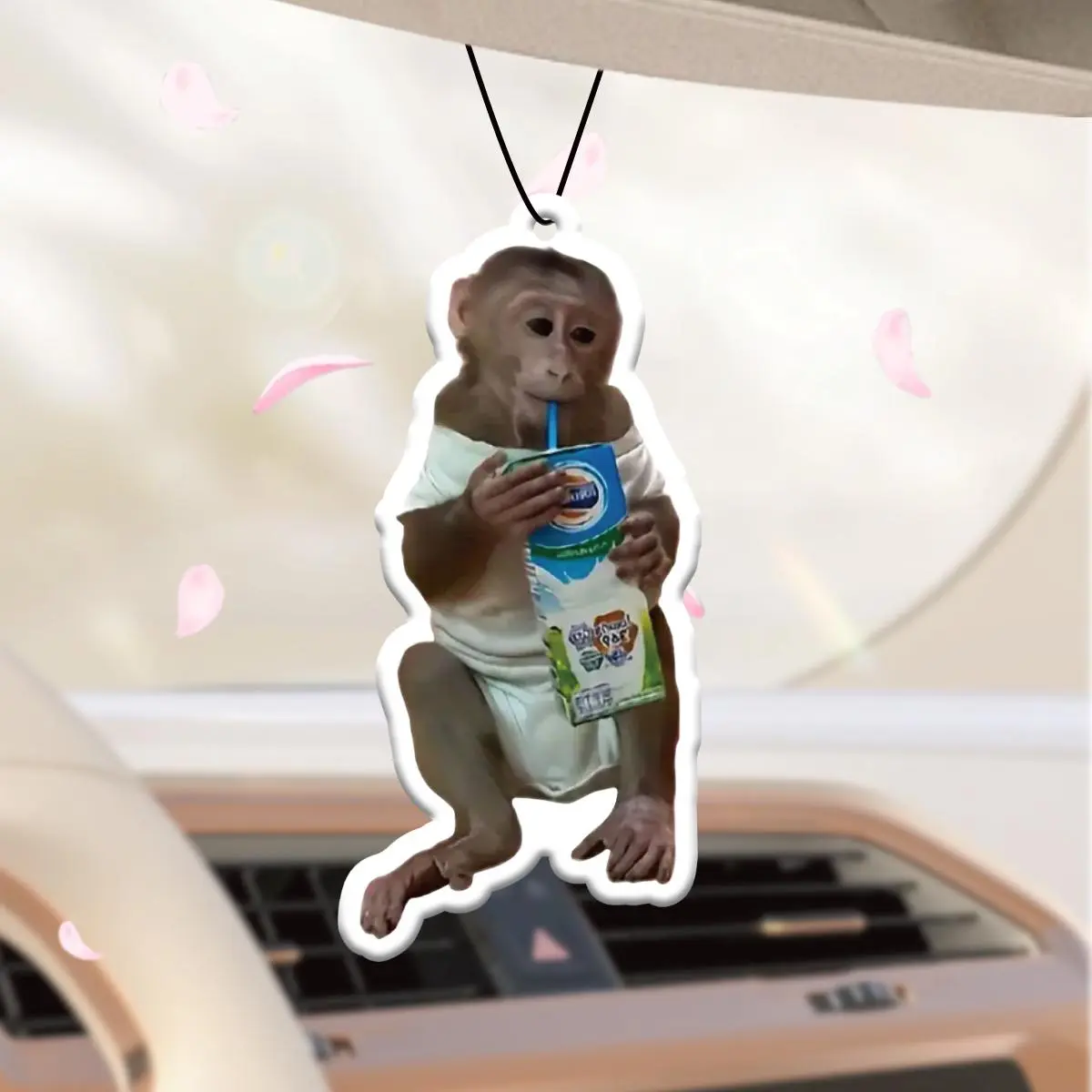 Monkey Design Car Air Freshener, Car Fragrance, Car Air Freshener Ornament, Decoration, Car Interior Accessories, Car Interior Diffusers for Car, Room, Bedroom, Toilet, Wardrobe, Car Accessory