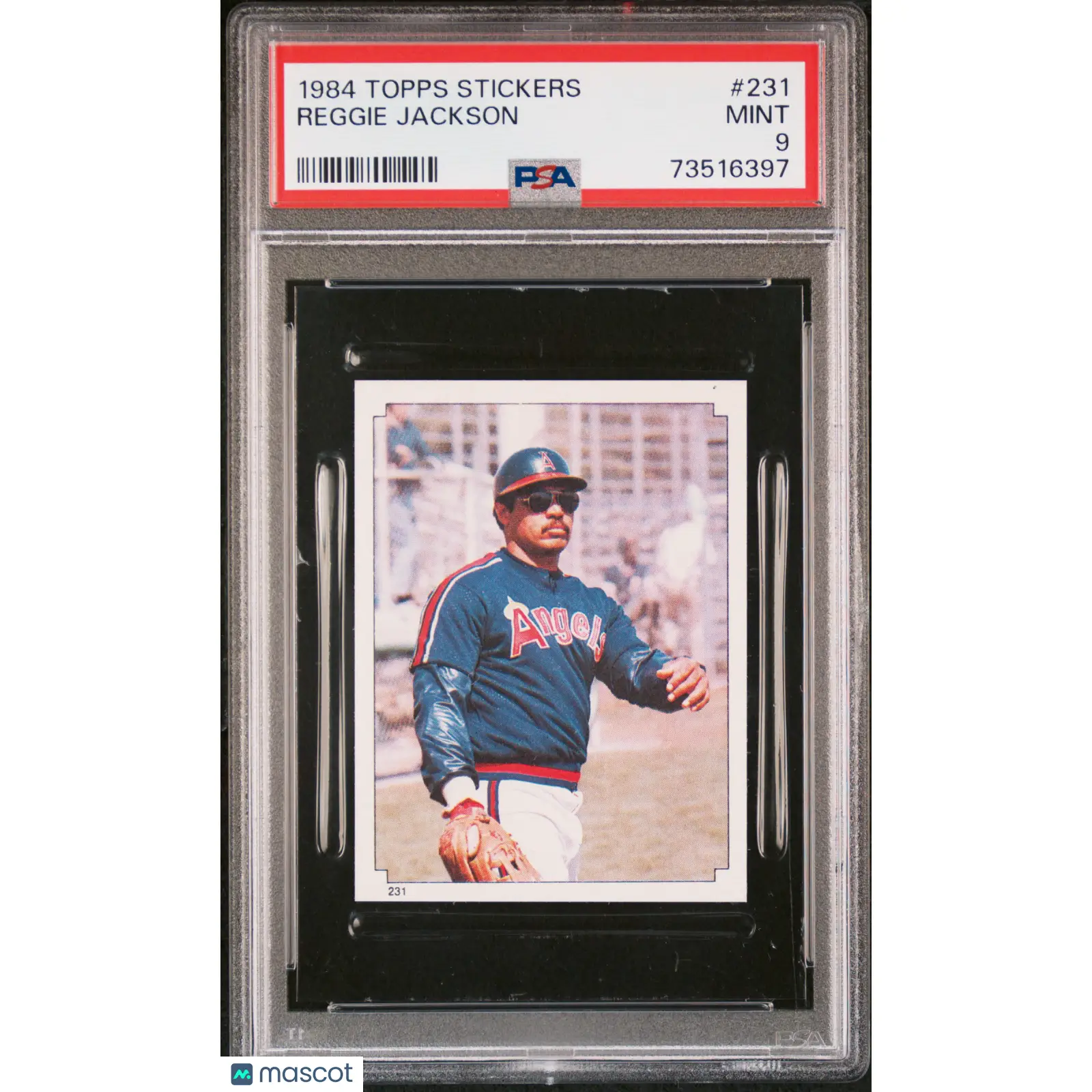 Reggie Jackson PSA 1984 Topps Stickers Baseball #231 9 73516397