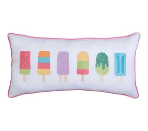 Popsicles Throw Pillow by Valerie