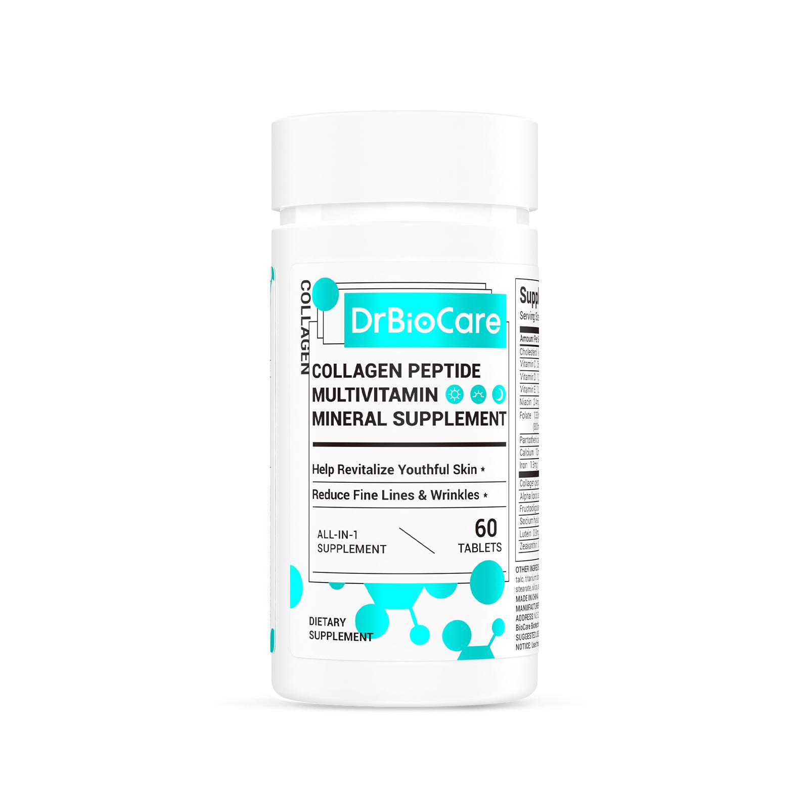 【Flash Sale】DrBioCare Collagen Peptides, Vitamin & Mineral, Contains Vitamin d3, Vitamin C, Probiotics,Vitamin E, Vitami
