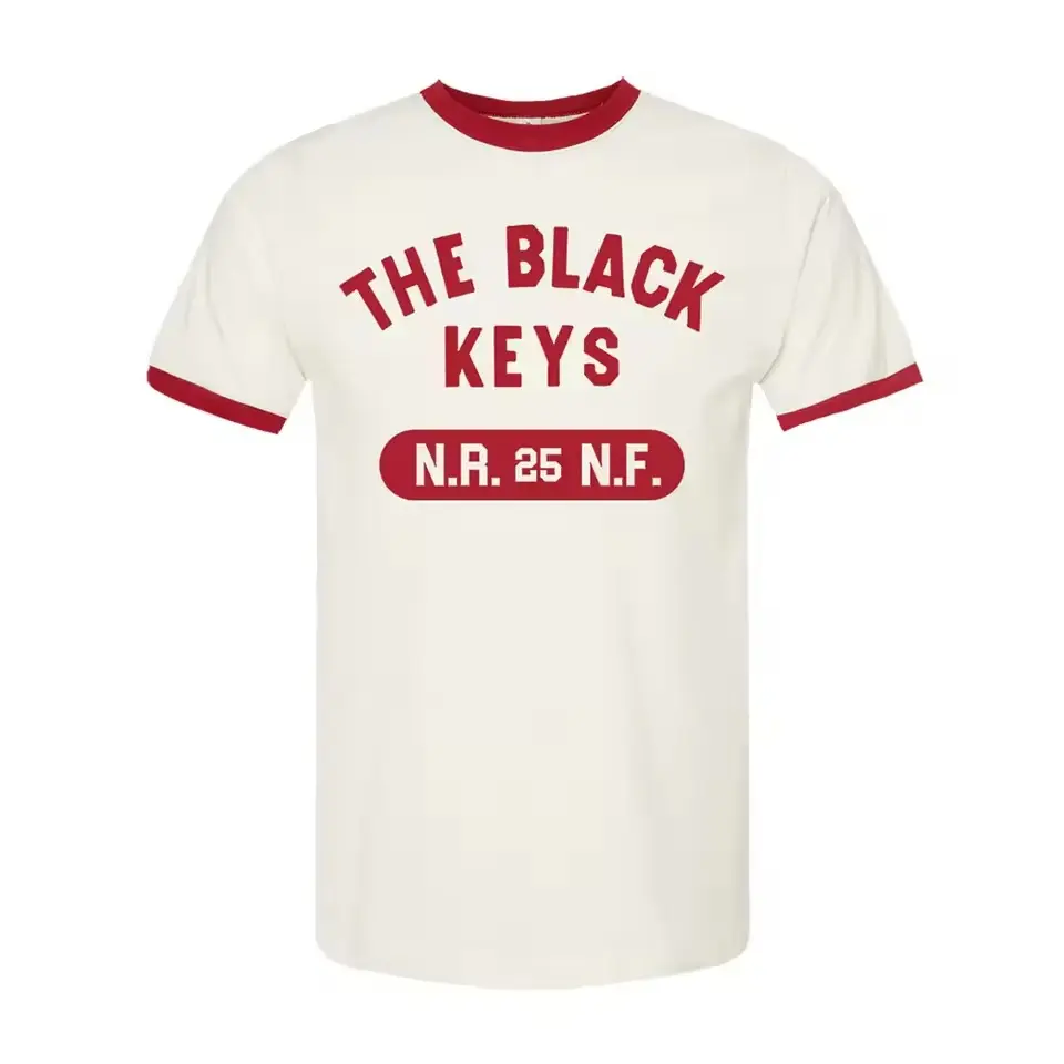 The Black Keys RINGER NRNF Tee, Vintage Unisex Streetwear Ringer T-shirt