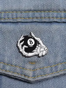 Creative Skull Hand Design Brooch, Fashionable Alloy Brooch Pin for Women & Men, Enamel Pin Suitable for Backpacks, Jeans, Scarves, Hats Decoration, Jewelry, Durable Metal Pins