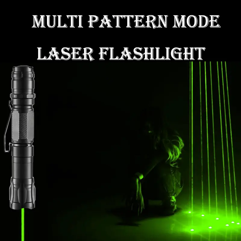 Adjustable focal length purple/green/red laser pointer, quick charger+spare battery, laser flashlight, rotatable to replace multiple patterns, suitable for indoor or outdoor use Line Laser Level with Tripod