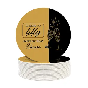 Cheers to Fifty Birthday Coasters