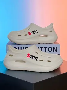 Eva Hollow Out Sandals, Casual Unisex Slippers, Garden Shoes, Comfortable Outdoor Indoor Footwear, Trendy Eva Material, Plain Design