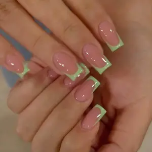 Vibrant French Nail Art Set, Includes Glue & Trimmer, Perfect for DIY Manicure at Home, Easy DIY Manicure, Fashion Essential for Stylish Nails, Nail Art Design