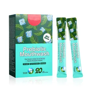 Mouthwash Alcohol Free, Mouth Wash for Adults, Travel Mouthwash Helps Kill 99% of Bad Breath Germs, Prevents Cavities, Fluoride Free, Fresh Mint, 20 Uses (0.41 Fl Oz (Pack of 20)) Oral