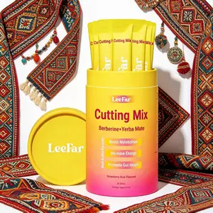 LeeFar Cutting Mix Berberine & Yerba Mate, Strawberry Acai Flavor, 30 Sticks
