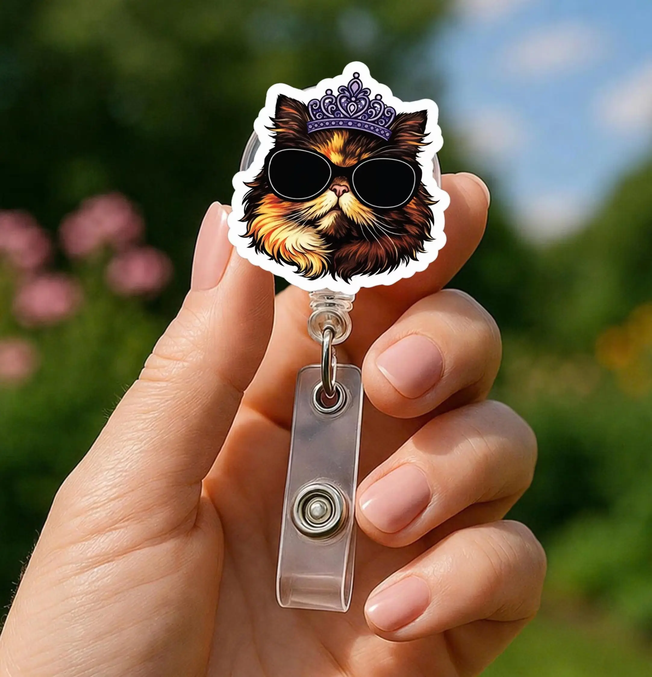 Dungeon Crawler Carl Nurse Badge Reel - Princess Donut Mongo Desperado Club Retractable ID Holder