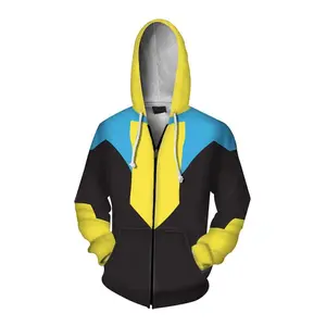 Anime Invincible Mark Grayson Cosplay Hoodie Women Men Harajuku Sweatshirt Streetwear Hip Hop Pullover Hooded Jacket Coat