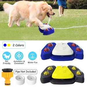 1Pc Dog Water Fountain Multifunctional Automatic Pet Water Dispenser Outdoor Step-on Activated Sprinkler For Drinking Shower Fun