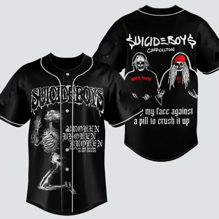 Personalized Suicideboy Merch Jersey, Suicideboy G59 Baseball Jersey, Greyday Tour Shirt, City Morgue Tshirt, Music Tour 2026 Gift