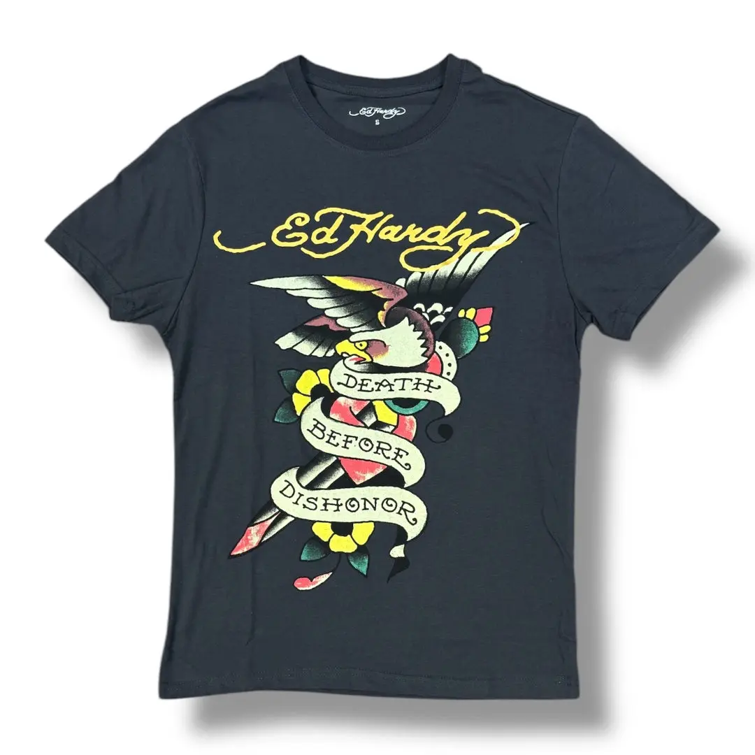 Ed Hardy 'Eagle' T-Shirt (Charcoal) EHM1100-148