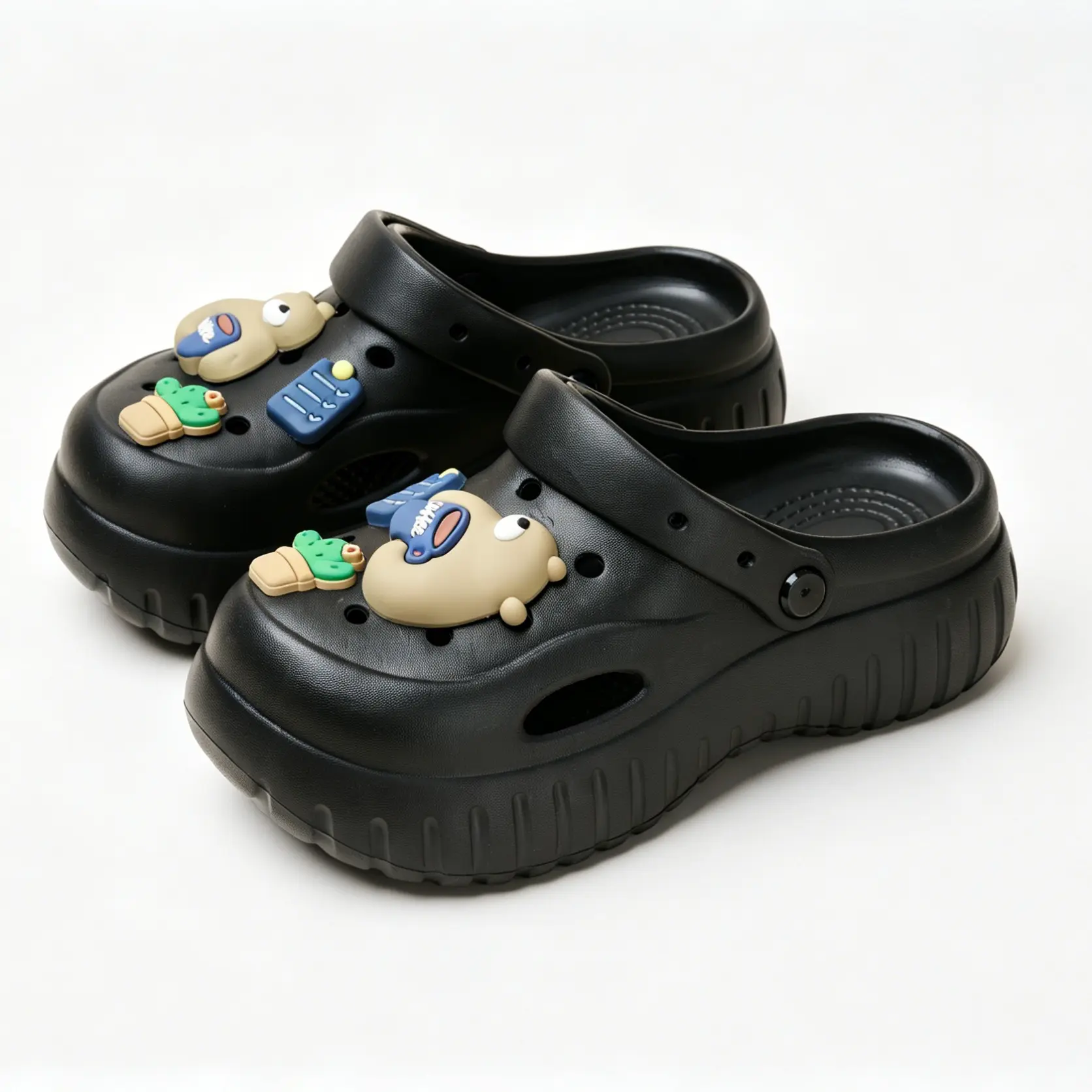 GripGOO Women's Korean Casual Slide Breathable Clogs - Non-Slip Sole, EVA Foam, Versatile Indoor-Outdoor All-Season Comfortable Walking Shoes