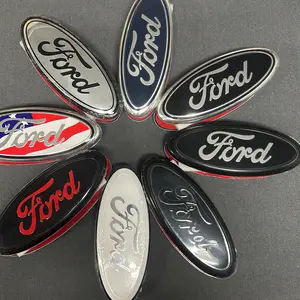 New Look in 1 Min!For FORD 9" Gloss Black Emblem Set for F150 F250 F350 – Front & Tailgate, No Drill, 3M Tape, 2005-2014